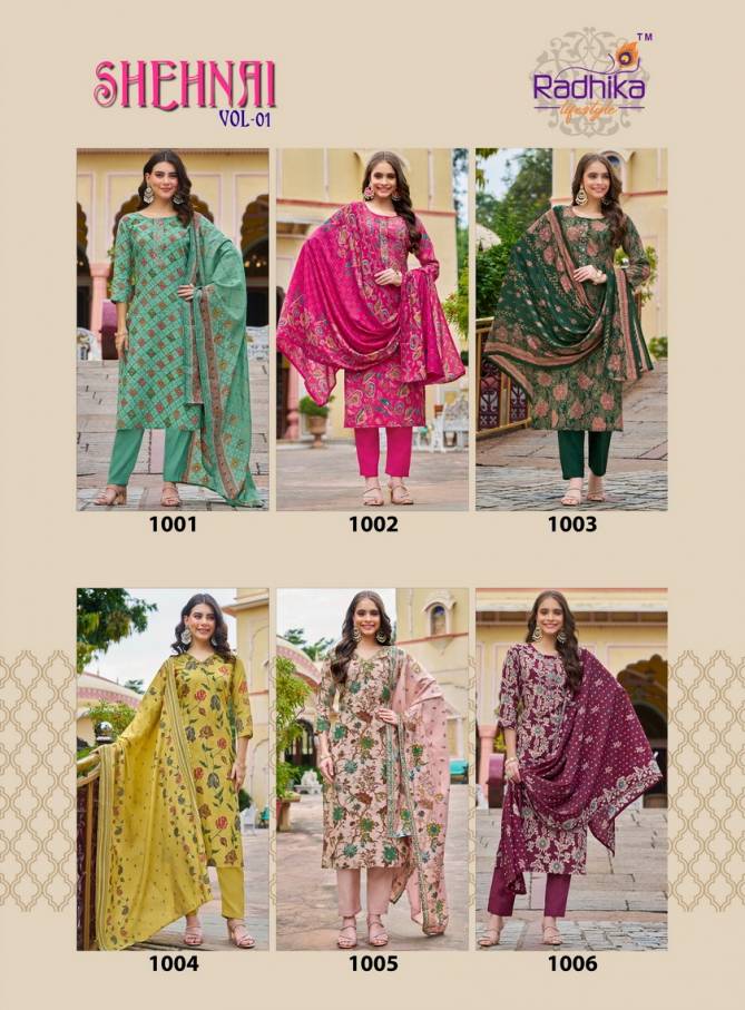 Shehnai Vol 1 By Radhika Handwork Designer Kurti With Bottom Dupatta Wholesale Price In Surat
